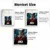 Joker Retro Design Blanket Lightweight Warm Comfortable for Bed Sofa Office Vintage Style Home Decor