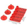 100Pcs Lightweight Livestock Ear Tags PP Ear Tags Easy Operation Numbered Livestock Ear Tags  Cow
