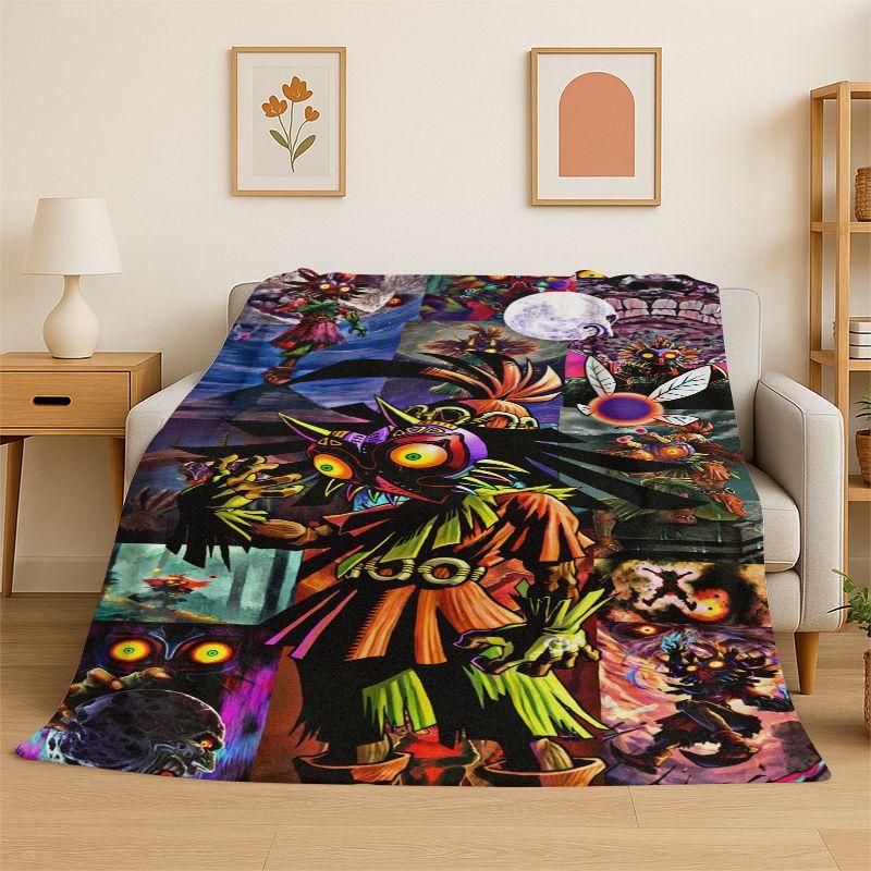 Classic Z-Zelda Cartoon Games Soft Flannel Throw Blanket,Cozy Blanket for Bed,Couch,Sofa,Bedroom,Living Room,Picnic kids Camping