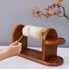 Wooden Yarn Holder for Knitting And Crocheting Wool Creel Frame Yarn Rack with Slots Smoth Edge Horizontal Yarn Spinner