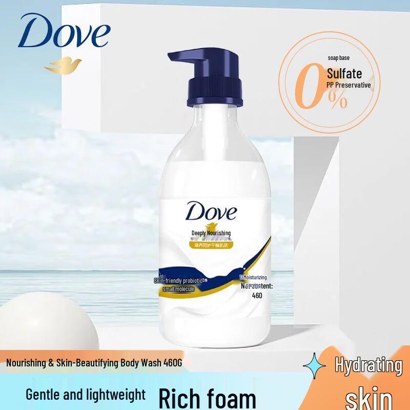 DOVE Набор: Питательный гель для душа и стиральный порошок Goldsoft