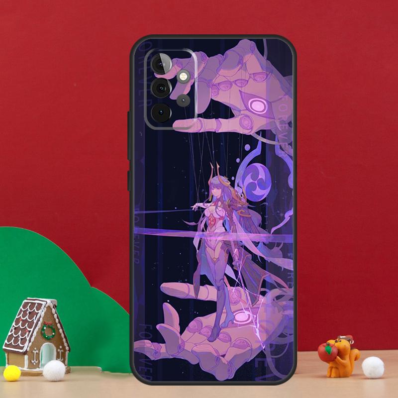 Игровой чехол Baal Genshin Impact для Samsung Galaxy A56 A33 A13 A36 A23 A52 A32 A12 A54 A34 A14 A16 A53 A15 A35 A55 A17