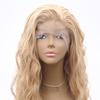 Парик на кружевной основе VOCOSTE, термостойкий длинный парик с волнами для женщин, синтетическое волокно, парик на каждый день (Блондинка, 61 см)