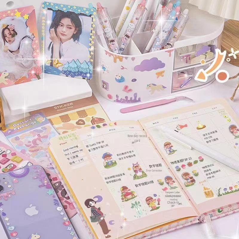 DIY Laser Guka Stickers for Girls - Mix and Match Laser Stickers for Children's Handbook