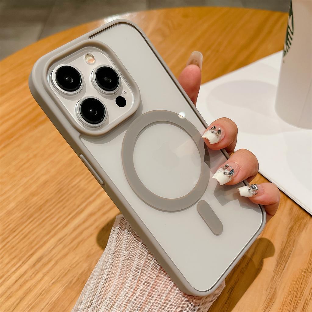 Роскошный ударопрочный чехол с поддержкой Magsafe для беспроводной зарядки для iPhone 17 16 15 14 13 12 11 Pro Max XR Air Прозрачный магнитный бампер