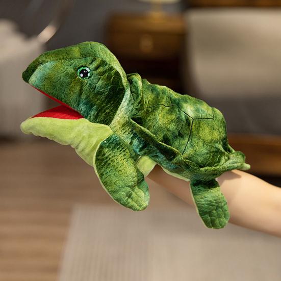 Plush Sea Animal Hand Puppet Movable Mouth Shark Whale Turtle Octopus Crab Hand Puppet Role Playing Pretend Play Doll Storytelling Prop Kids Gifts