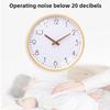 10-дюймовые декоративные настенные часы в скандинавском стиле, бесшумные, с циферблатом, стильные деревянные настенные часы для гостиной