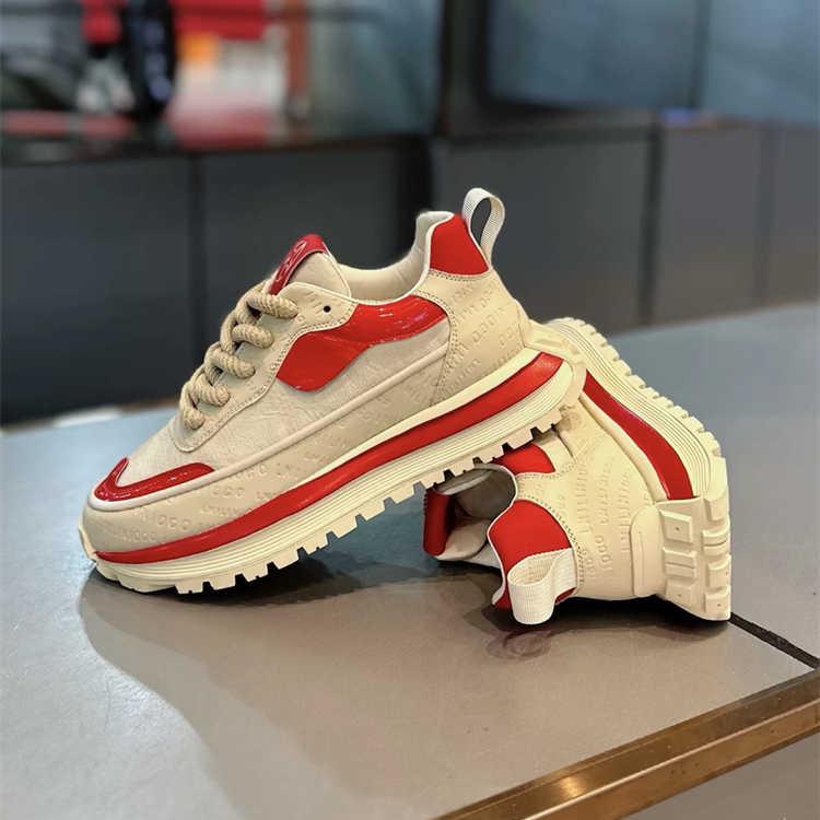 Мужские модные кроссовки осень/зима на массивной подошве: Спортивные и повседневные туфли с приподнятой подошвой в стиле Форреста Гампа