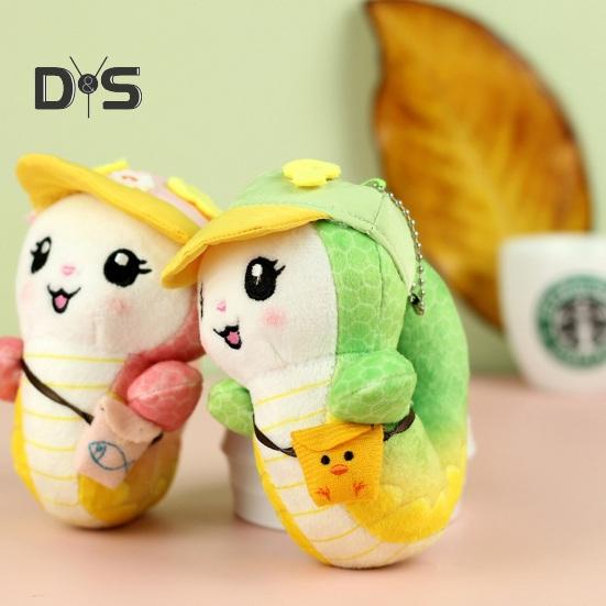 Мягкая игрушка-подвеска в виде змеи, брелок, симпатичная мягкая игрушка в виде змеи, талисман 2025 года, кукла-талисман для весеннего фестиваля, декор стола, подарок