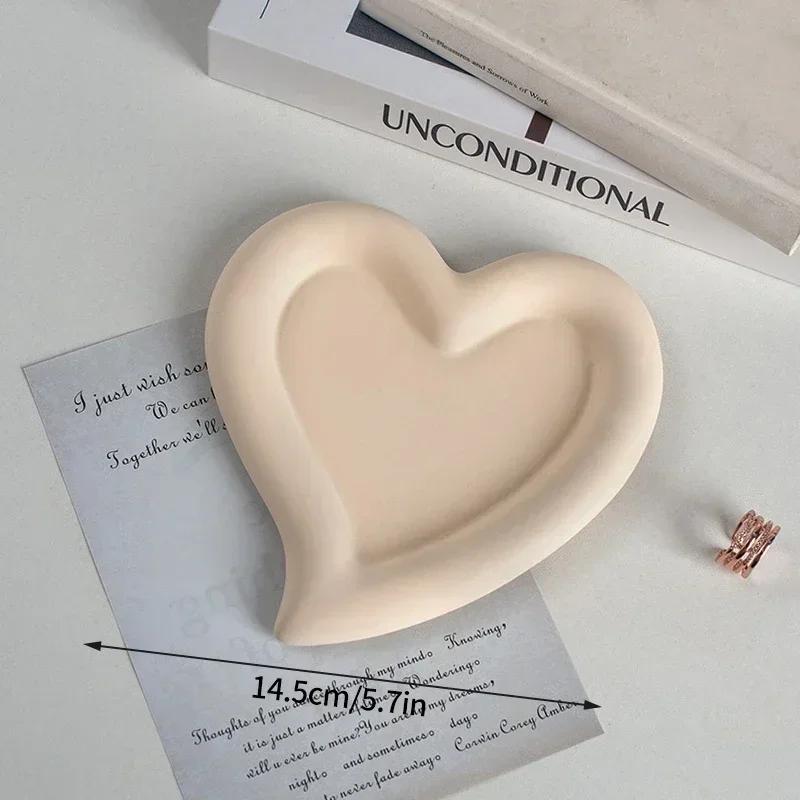 Креативный поднос для хранения нестандартных колец, демонстрационная тарелка для украшений, белая художественная гипсовая тарелка, домашний декор, реквизит для фотографий, чаши