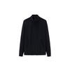 Solid Color Fleece Warm Stand Collar Jacket Women Outerwear Night-Black 962347711-1