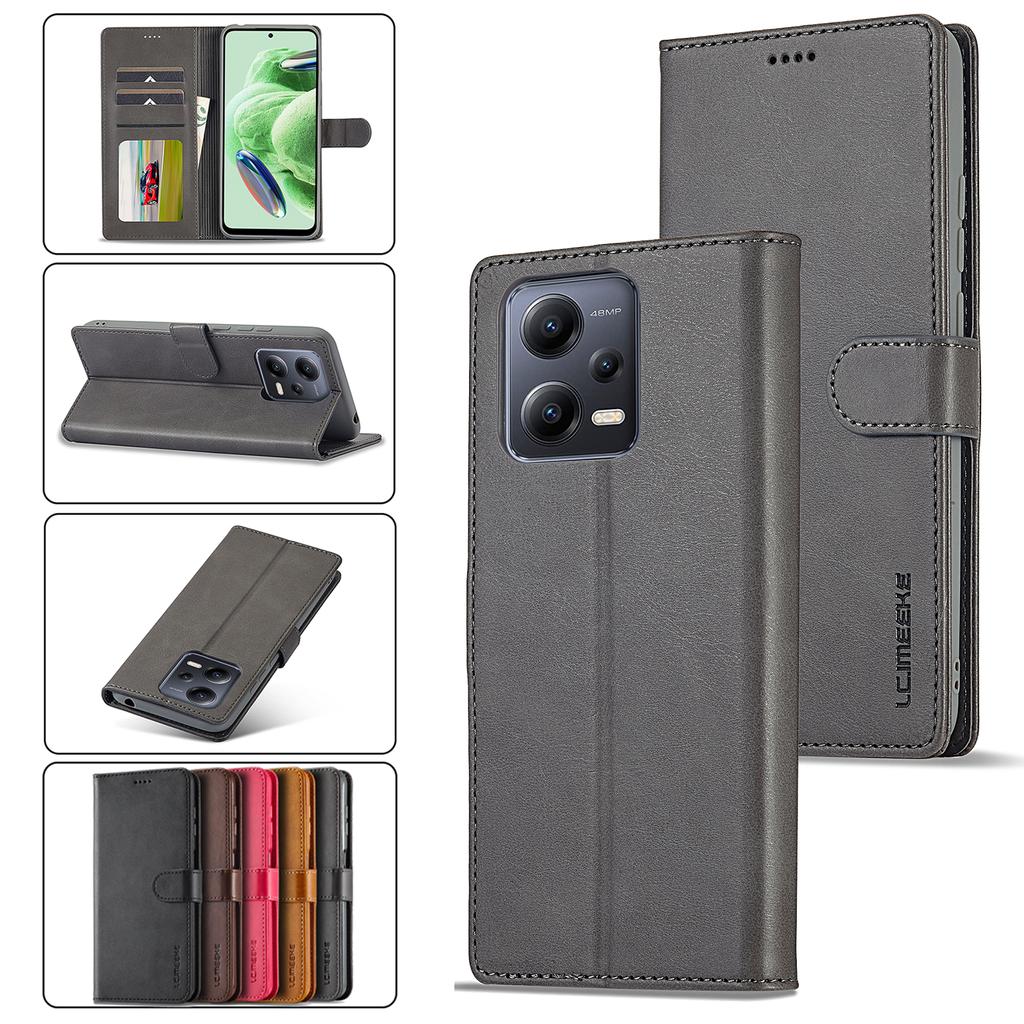 Leather Flip Case For XiaoMi 13T 12T Redmi Note 13 12S 11S 10S 13C 12 11 10 Pro Plus 5G Wallet Cover Mi Poco X6 X5 5G M6 Pro