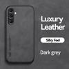 KEYSION Роскошный кожаный чехол для Samsung S24 Ultra 5G S24+ Plus, силиконовый + противоударный чехол для телефона из поликарбоната для Galaxy S23 Ultra S23 FE 5G