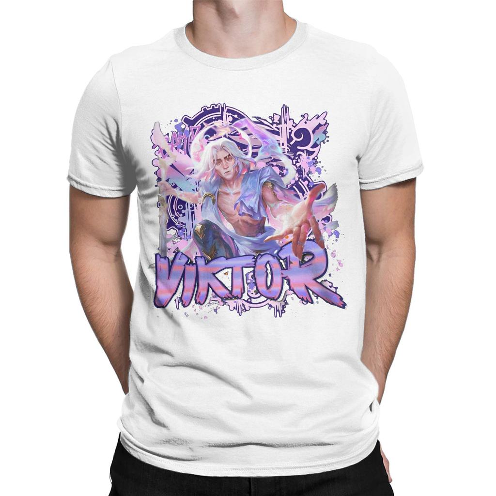 Men Women Graphic Arcane Viktor Arcane Game T Shirt Tee Pure Cotton T-shirts Clothes