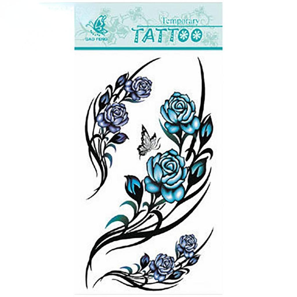 1 лист для женщин бабочка цветок рука нога татуировка наклейка временный боди-арт здоровье и красота