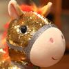 Sequin Horse Doll National Style Fabric Auspicious Meaning Zodiac Horse Theme Doll Traditional Crafted Pony Toy