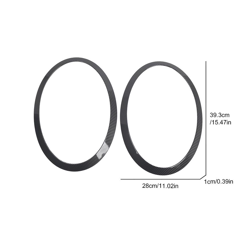 2 шт., ободок для фар, отделка 51712355791 51712355798, отделка передних фар автомобиля, декоративная крышка для MINI F55 F56 F57, аксессуары