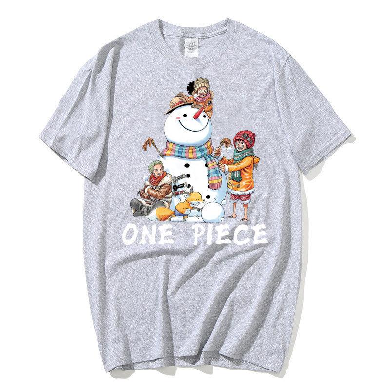 Аниме ONE PIECE Луффи Harajuku Футболка Мужская Каваи Манга Графический Летняя футболка Негабаритных с короткими рукавами Мультфильм Хлопковые футболки Унисекс Уличная одежда