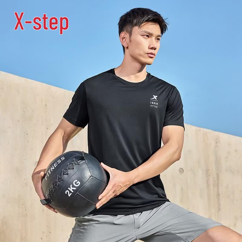 Xtep Мужская быстросохнущая футболка для бега