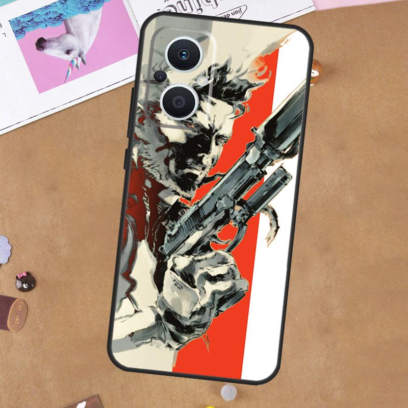 Metal Gear Solid Для OPPO Reno 11F 12F 13F 14F 10 11 12 13 14 Pro 7 8 Lite 8T OPPO Find X5 X6 X8 X9 Pro Чехол