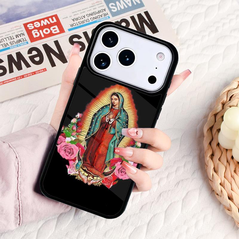 Lady of Roses Guadalupe Phone Case For IPhone 17 16e 15 14 13 12 11 Pro Max Air Mini Soft Protective Cover