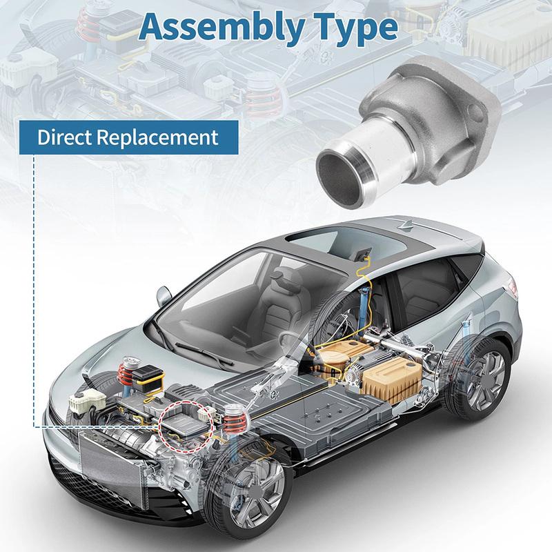 Automotive Adapter Silver Coolant Hose Flange Factory Specification Stable Performance Car Radiator Repair For Skoda
