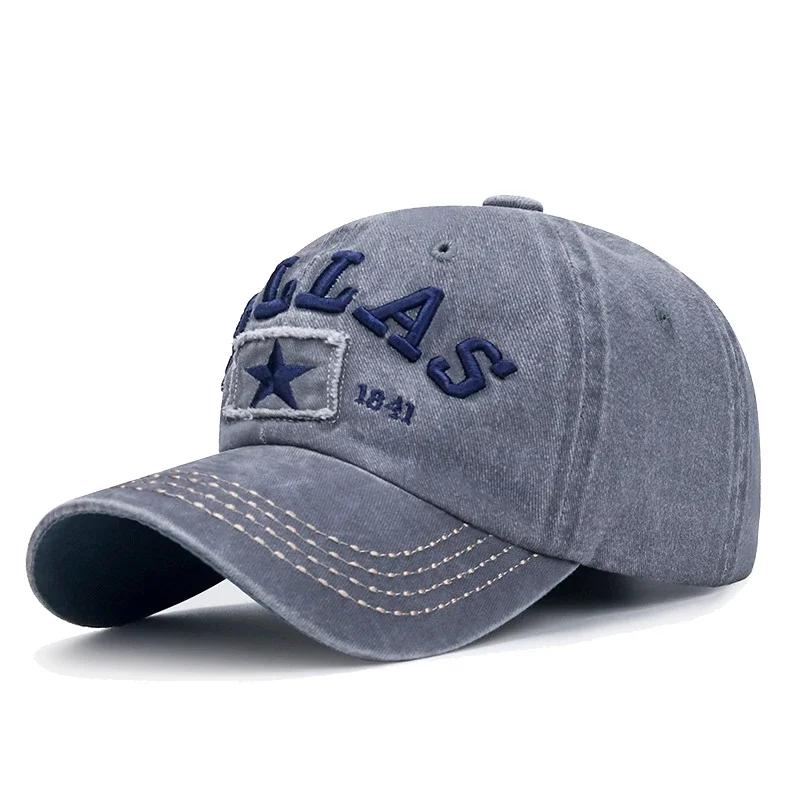4 цвета Унисекс DALLAS 3D Вышитая Бейсболка Кепки Snapback Солнцезащитные кепки Кепки Dad