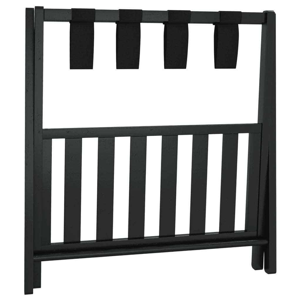 Luggage Rack Black 68 x 38 x 58 cm Bamboo