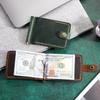 Кошелек-зажим для денег ручной работы с застежкой, кожаные зажимы, металлический держатель для денег, зажим для кошелька, держатель для еврокупюр