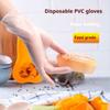 Disposable PVC Gloves 100 Pieces Transparent Kitchen and Dining Protective Gloves Household Food Grade Household Outdoor