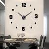 Creative 3D Wall Clock: Living Room & Study Acrylic Mirror DIY Large Wall Sticker Clock