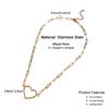 14K Gold Plated Dainty Gold Necklace for Women Teen Girls Delicate Love Heart Necklace Heart Necklaces Lovely Festival Jewelry