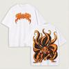 Tshirt Naruto Unisexs Style Printed Shirt with NineTailed Ninja Cartoon Pattern Cotton Streetwear ClothingTrendy and Versatile