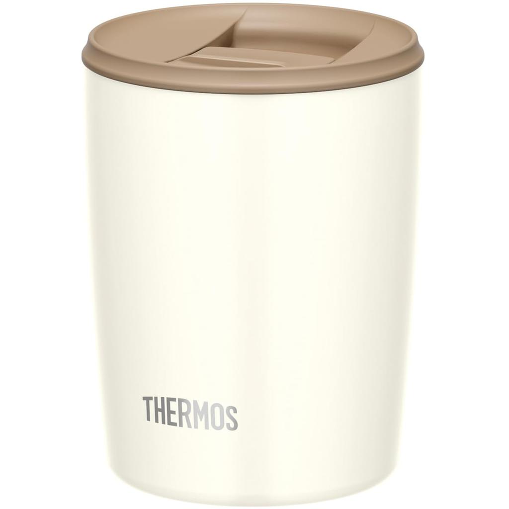Thermos Vacuum Insulated Tumbler with Lid, 300ml, White, JDP-300 WH
