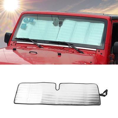 Солнцезащитный козырек на лобовое стекло автомобиля для Jeep Wrangler TJ JK JKU 1997-2017, козырек на окно, защитная крышка от солнечных и солнечных УФ-лучей