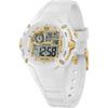 Authorized Distributor Ice Watch Watch 023266 Ice Digit Explorer Magical White Gold Small 40mm Digital [Ice-watch] Men's Women's