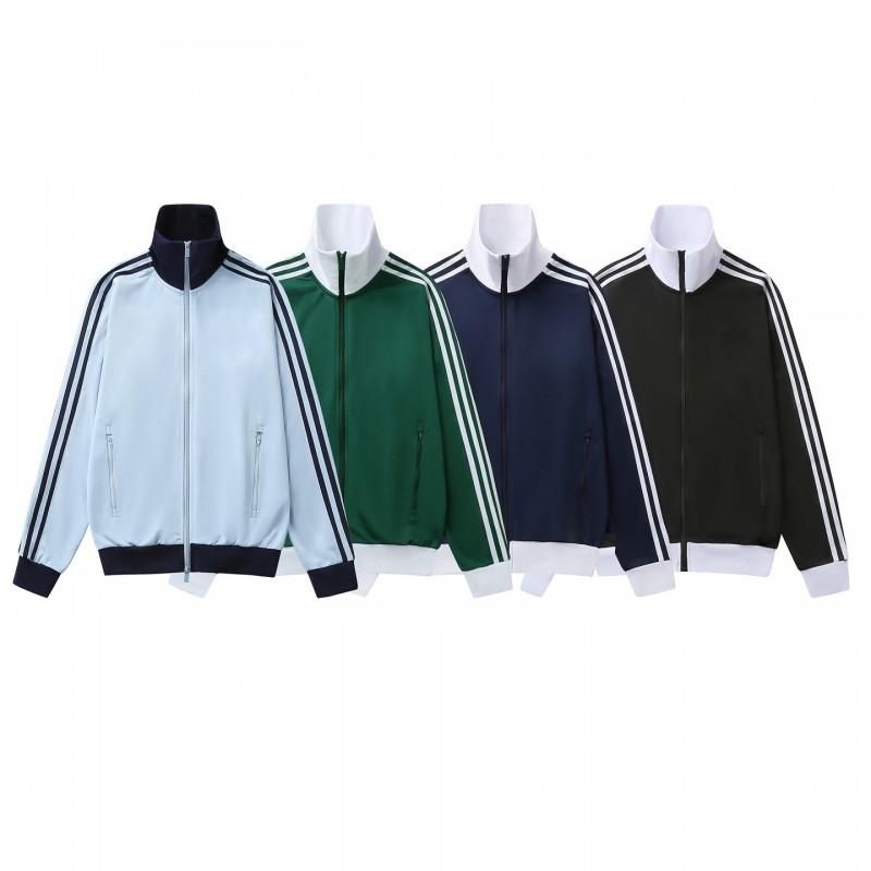 Унисекс Хлопковая Куртка на Молнии Повседневная Свободного Кроя Streetwear Осень Подростки Взрослые