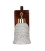 Handmade Sheesha Wood Wall Light Lamp Stylish Fish Design  Handmade Chip Glass E27 Bulb Holder(Bulb Not Included  Diwali Decor