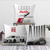 Racing Cars Cushion Cover Living Room Headboard Bedroom Office Cushion Cushion Sofa Nap Time Audis-ES Logo Pillow Case