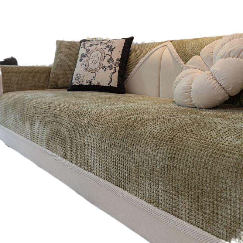 Подушка для дивана, универсальная нескользящая подушка на четыре сезона, простая современная вафельная синель, универсальный чехол для дивана, тканевый чехол