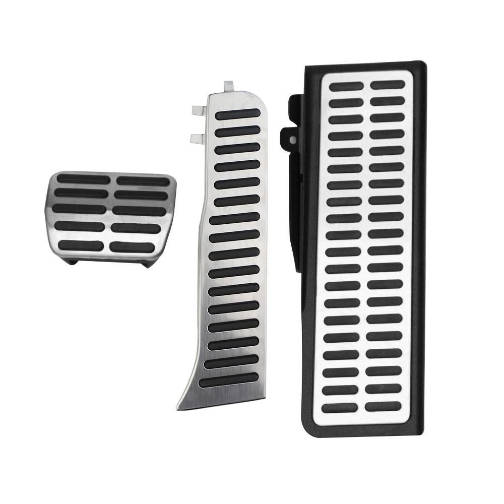 Автомобильные педали с левым рулем для Volkswagen VW Tiguan 2009-2016, нержавеющая сталь AT MT, крышка педали газового тормоза, подставка для педали