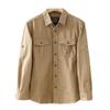 Однотонная рубашка с длинными рукавами, мужская рабочая куртка, весенне-осенняя модная свободная повседневная рубашка, мужская осенняя повседневная куртка