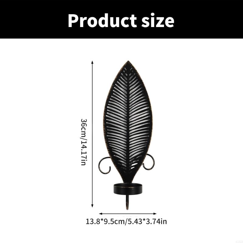 Настенные держатели 62KD, Подсвечник с узором листьев, Уникальный подсвечник