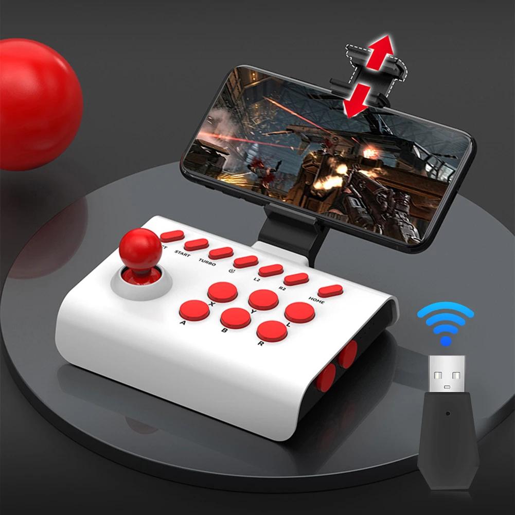 Беспроводной игровой контроллер-аркадный джойстик с USB-приемником для ПК/Android/iOS/Switch/PS3/PS4, файтинг-стик для Street Fighter