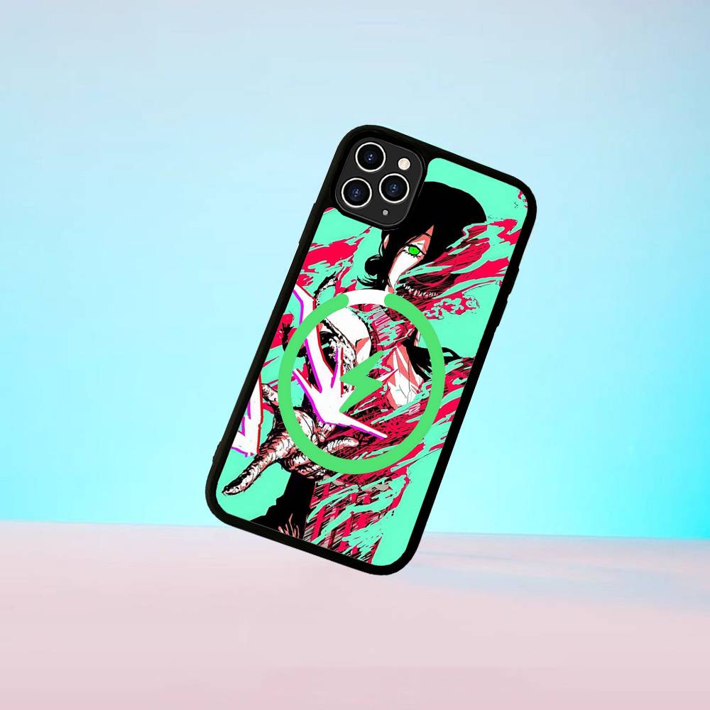 Аниме C-Человек-бензопила Магнитный матовый чехол для телефона Для IPhone 16 17 15 14 13 12 11 Для Magsafe Беспроводная зарядка Чехол