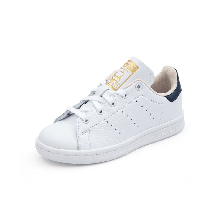 Adidas Originals Stan Smith Prime Classic Прочные Низкие Детские Кроссовки Детские Кроссовки Белый Синий CM8176
