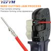 Клещи для обжима клемм стартера для авиации и тяжелых условий эксплуатации YEP-166 0,5–6 мм²/24–10AWG, вертикальные электрические инструменты для обжима YEFYM