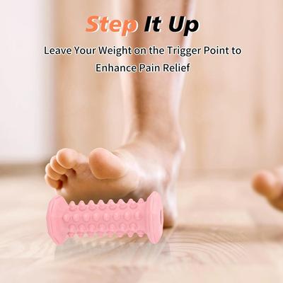 Роликовый массажер для стопы, облегчение подошвенного фасциита, роликовый массажер для стопы для облегчения боли в пятке, глубокий массаж мышц и тканей
