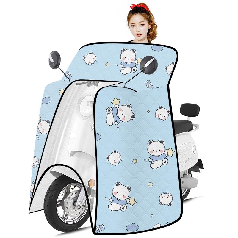 Всесезонный солнцезащитный козырек на лобовое стекло электромобиля и мотоцикла: Водонепроницаемый и ветрозащитный