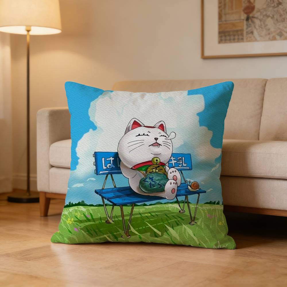 Turbo Granny cat Pillow Case for Sofa Living Room Home office Decor Protective Cover